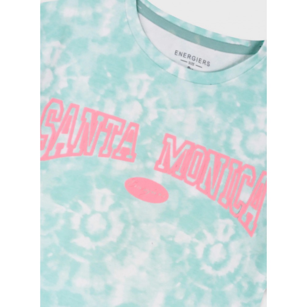 Εφηβικό Μακό Σετ με Μπλούζα Santa Monica Και Ποδηλατικό Κολάν Κορίτσι (6-16) -Άκουα- 16-226281-0