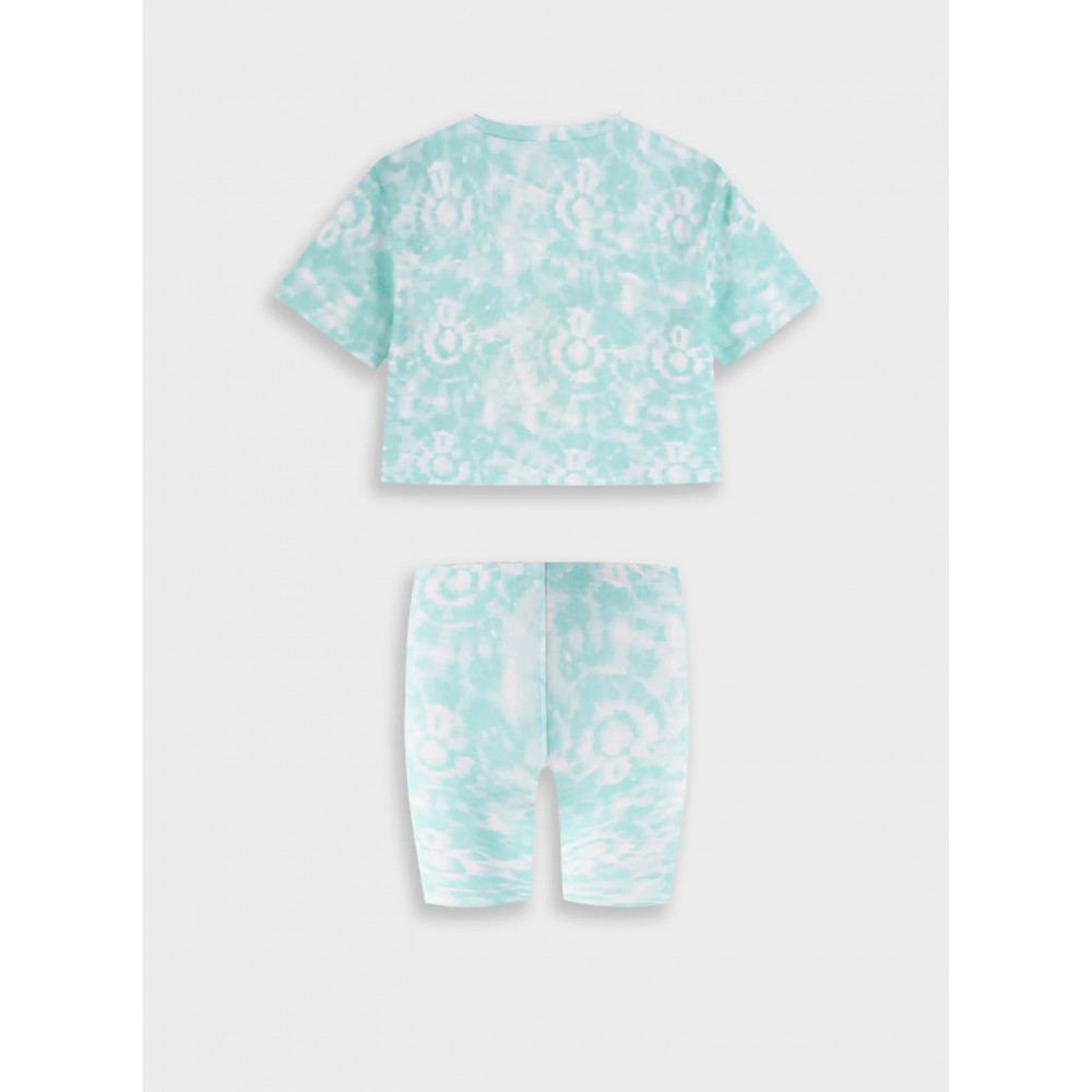 Εφηβικό Μακό Σετ με Μπλούζα Santa Monica Και Ποδηλατικό Κολάν Κορίτσι (6-16) -Άκουα- 16-226281-0