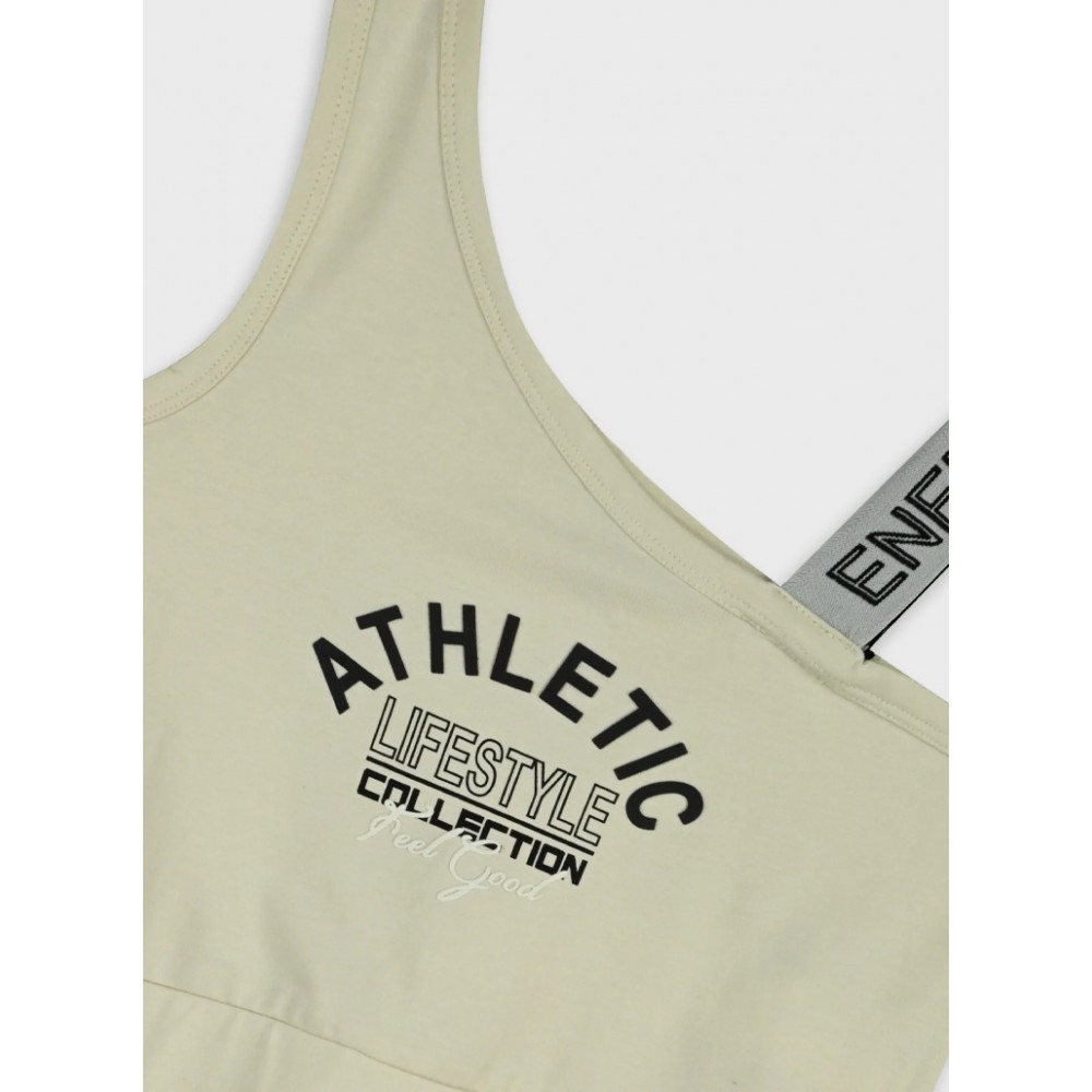 Εφηβικό Σετ με Μπλούζα Αμάνικη Arhletic Lifestyle Και Σορτς Κορίτσι (6-16) -Μαύρο- 16-226287-0