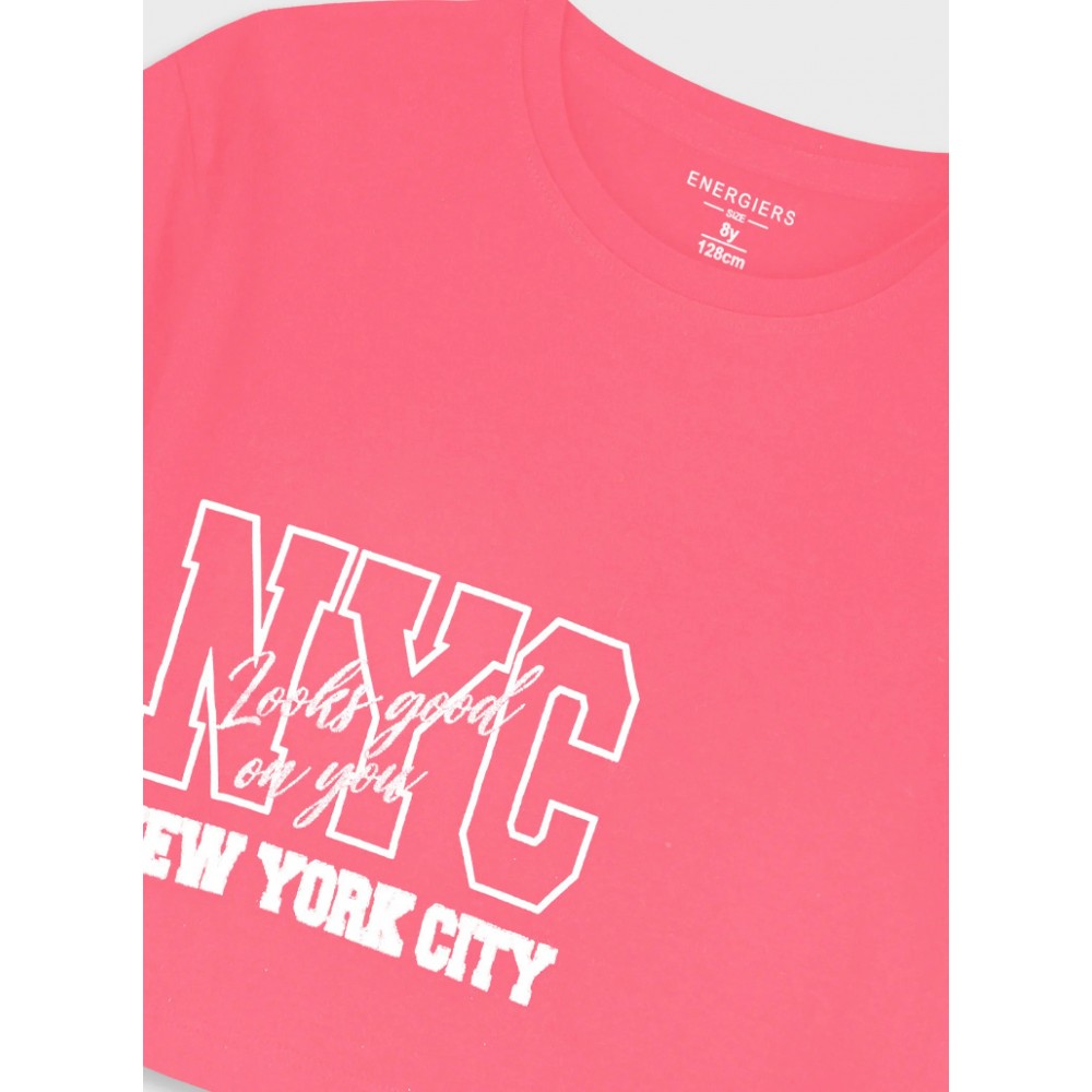 Εφηβικό Μακό Σετ με Μπλούζα New York City Και Σορτς Κορίτσι (6-16) -Φρεζ- 16-226292-0