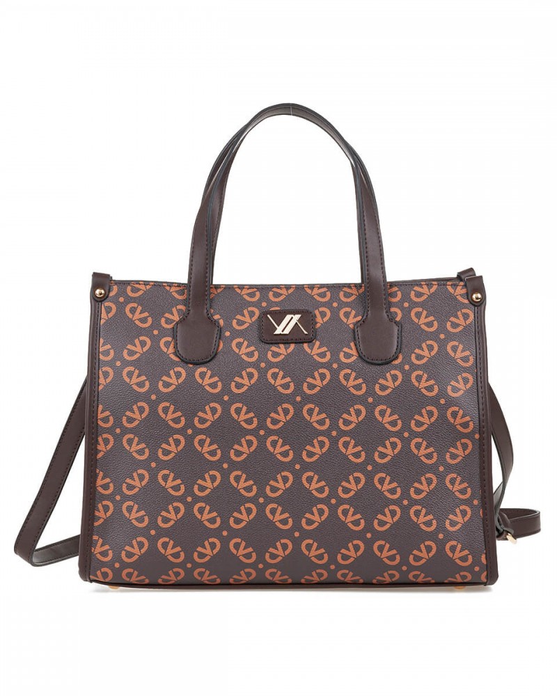 Γυναικεία Τσάντα Χειρός-Ώμου Verde -Καφέ-  Γυναικεία Τσάντα Χειρός-Ώμου Verde -Καφέ-