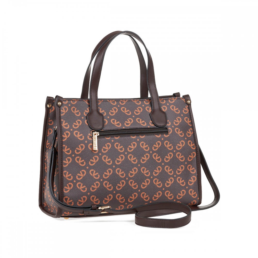 Γυναικεία Τσάντα Χειρός-Ώμου Verde -Καφέ- 16-7567 Γυναικεία Τσάντα Χειρός-Ώμου Verde -Καφέ- 16-7567