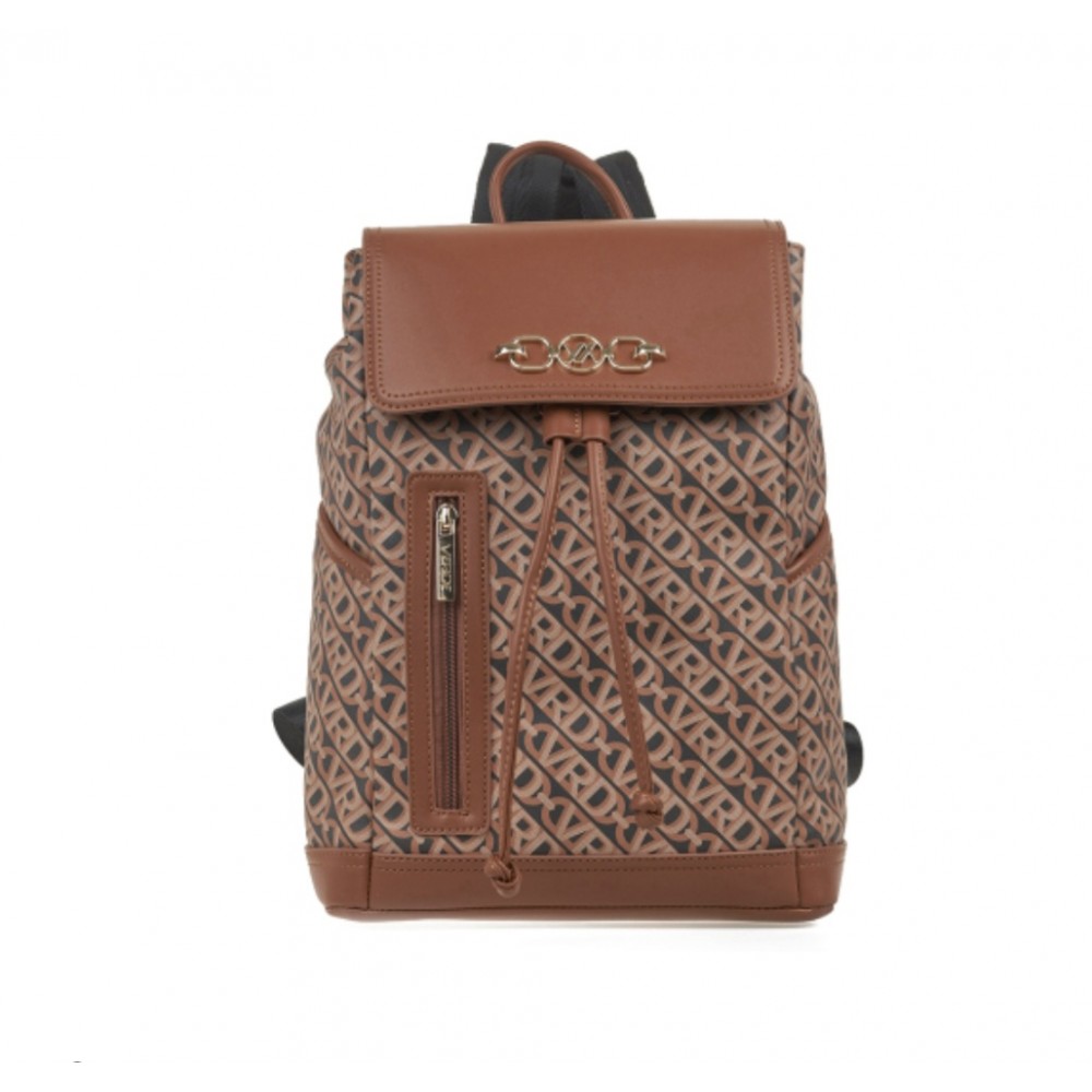 Γυναικείο Σακίδιο Πλάτης με All-Over Print Verde -Καφέ- 16-7586 Γυναικείο Σακίδιο Πλάτης με All-Over Print Verde -Καφέ- 16-7586