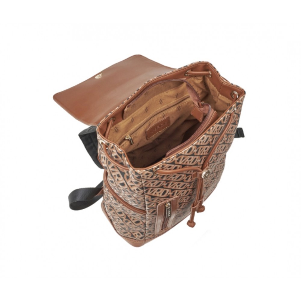 Γυναικείο Σακίδιο Πλάτης με All-Over Print Verde -Καφέ- 16-7586 Γυναικείο Σακίδιο Πλάτης με All-Over Print Verde -Καφέ- 16-7586