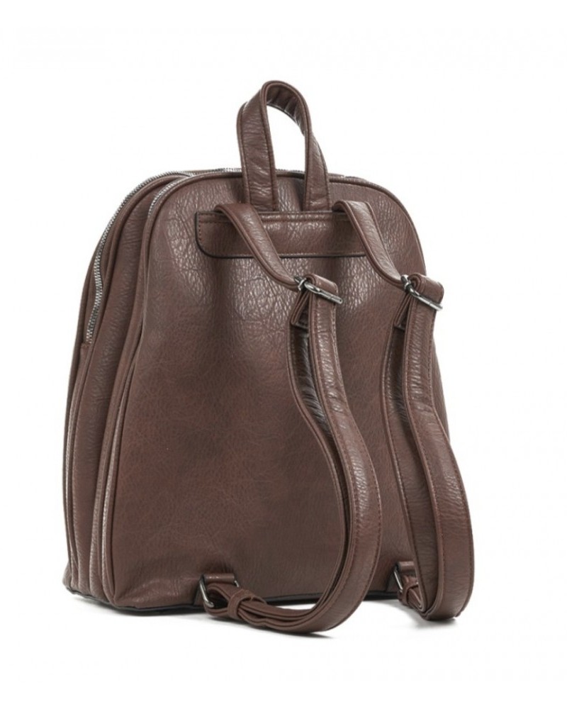 Backpack Γυναικείο Δίχωρο Σακίδιο Πλάτης Verde -Καφέ- 16-7624 τελος 12/5/25
