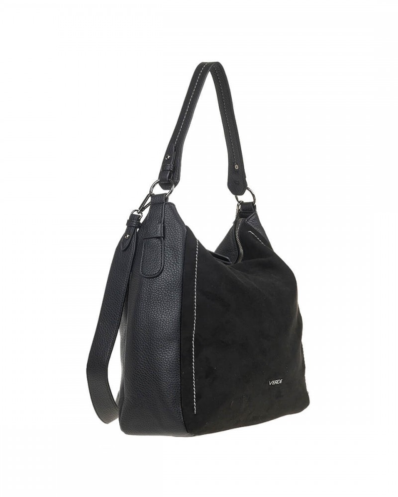 Γυναικεία Τσάντα Ώμου-Χιαστί Verde -Μαύρο- 