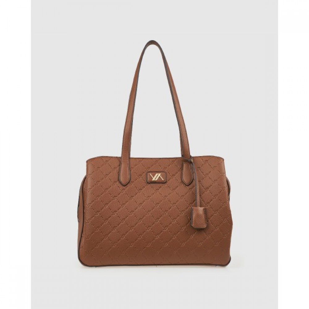 Γυναικεία Τσάντα Ώμου Verde -Καμηλό-  Γυναικεία Τσάντα Ώμου Verde -Καμηλό-