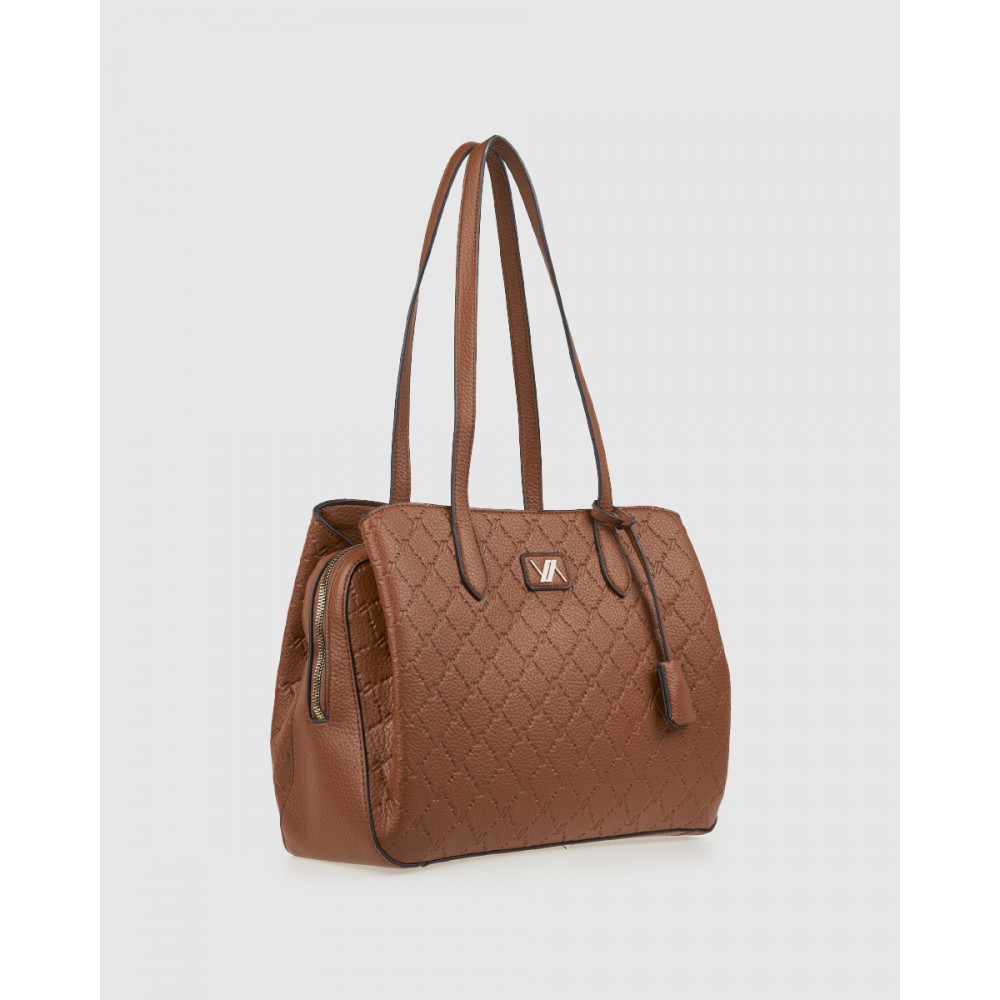 Γυναικεία Τσάντα Ώμου Verde -Καμηλό-  Γυναικεία Τσάντα Ώμου Verde -Καμηλό-