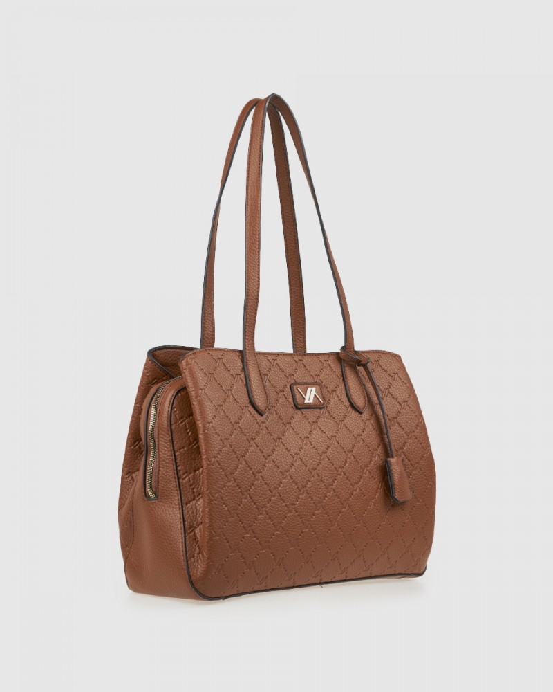 Γυναικεία Τσάντα Ώμου Verde -Καμηλό- 