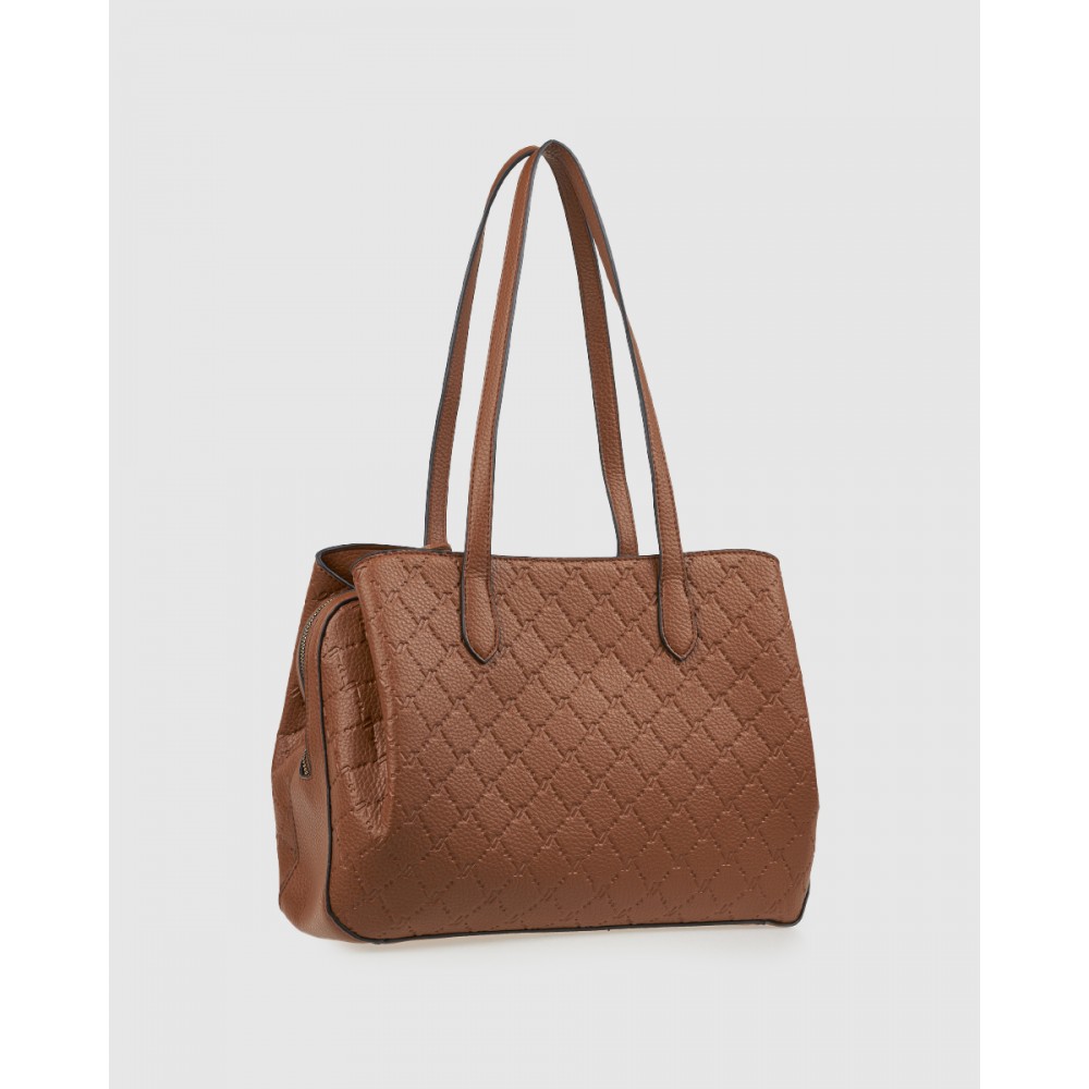 Γυναικεία Τσάντα Ώμου Verde -Καμηλό- 16-8117 Γυναικεία Τσάντα Ώμου Verde -Καμηλό- 16-8117