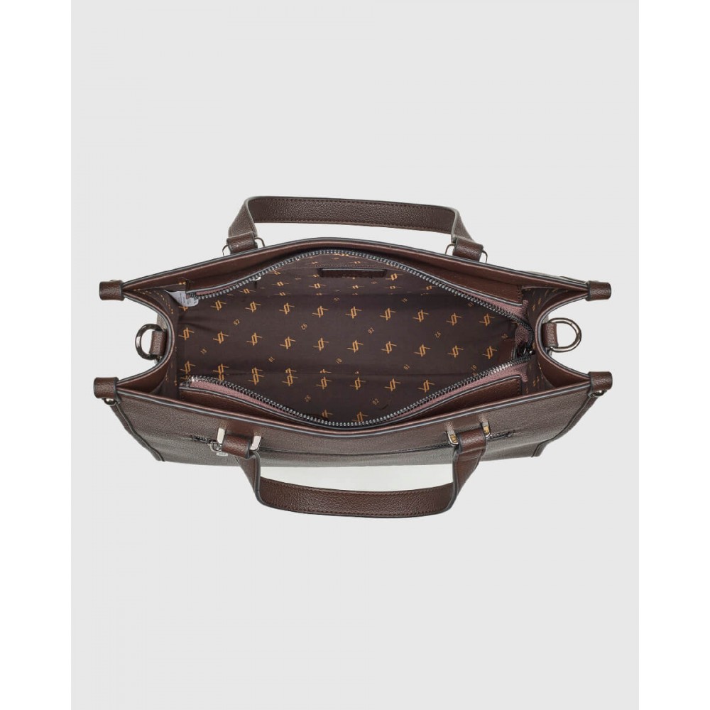 Γυναικεία Τσάντα Χειρός-Ώμου Verde -Καφέ- 16-0008126 Γυναικεία Τσάντα Χειρός-Ώμου Verde -Καφέ- 16-0008126