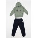 Εφηβικό Σετ Φούτερ Φόρμας Με Κουκούλα Brave Hoodies Αγόρι (6-16) -Βεραμάν- 163224