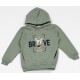 Εφηβικό Σετ Φούτερ Φόρμας Με Κουκούλα Brave Hoodies Αγόρι (6-16) -Βεραμάν- 163224