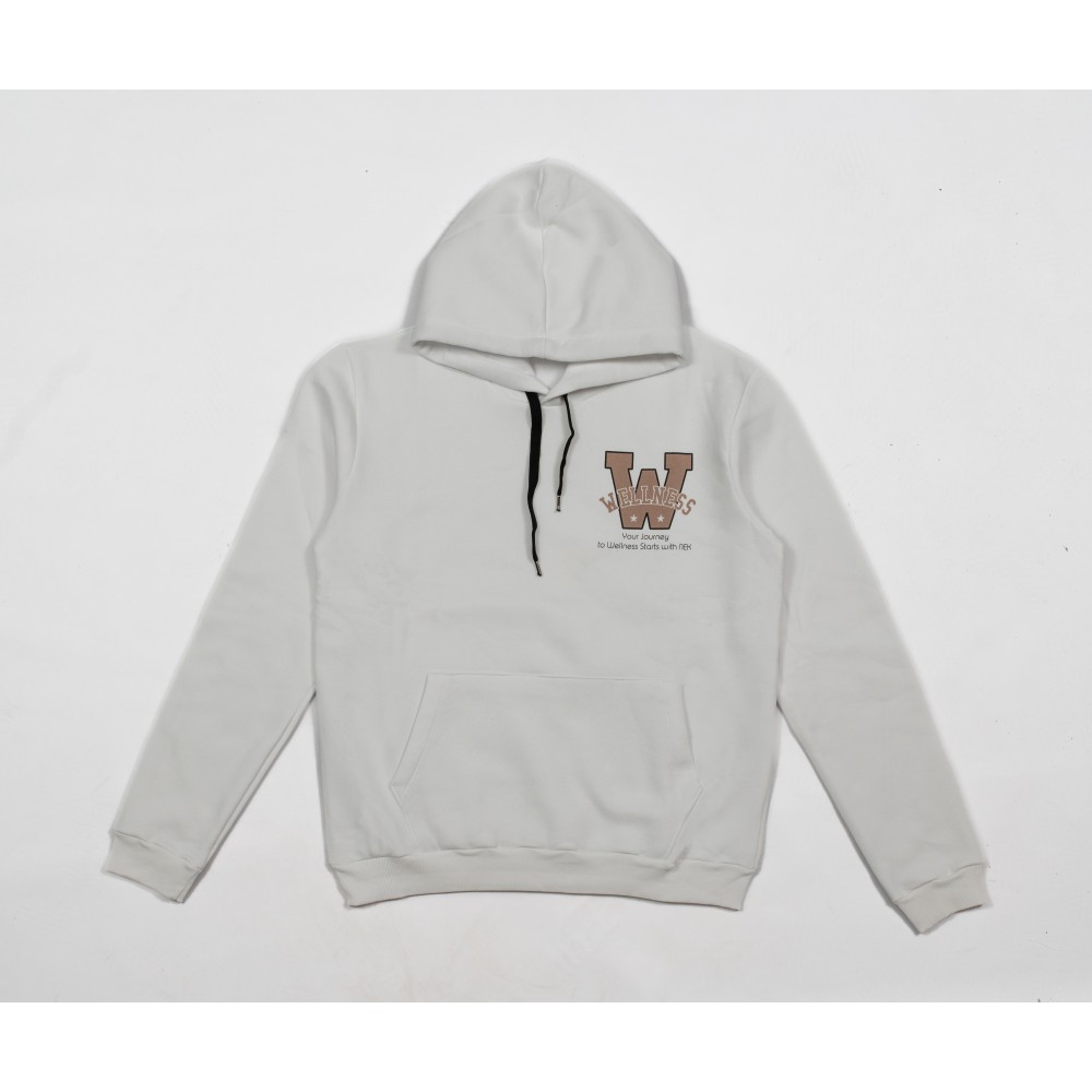 Μπλούζα Φούτερ Με Κουκούλα Hoodie -Λευκό- 182124