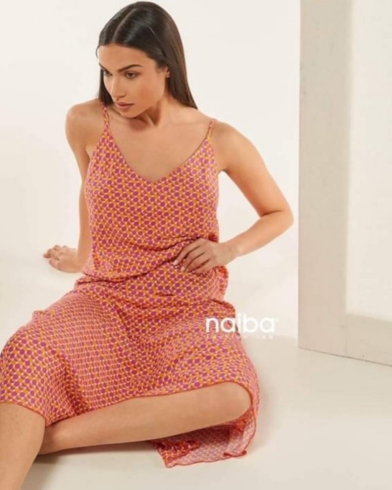 Φούστα Κλος Μακριά, Midi Berry σε Κυκλικό Μοτίβο -Πολύχρωμο- 201.026Ε-1