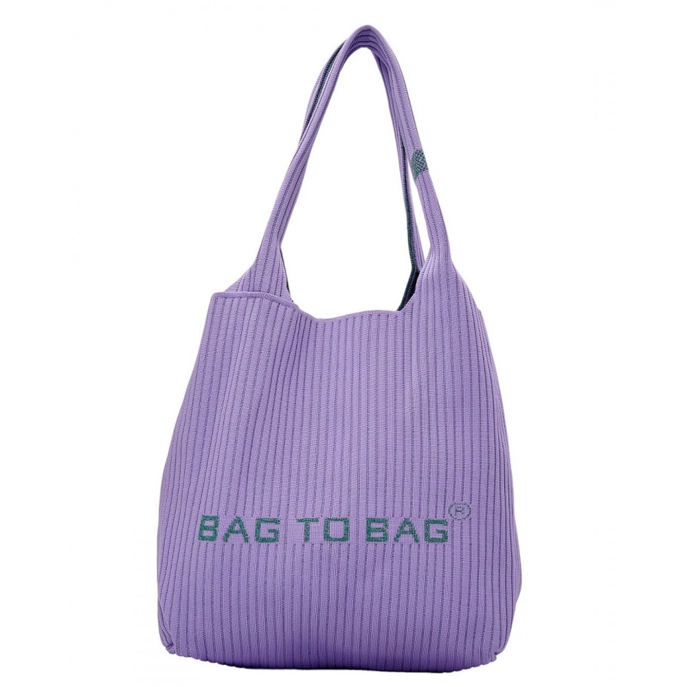Γυναικεία Τσάντα Υφασμάτινη Χειρός Ή Ώμου BagtoBag -Μωβ- 22420