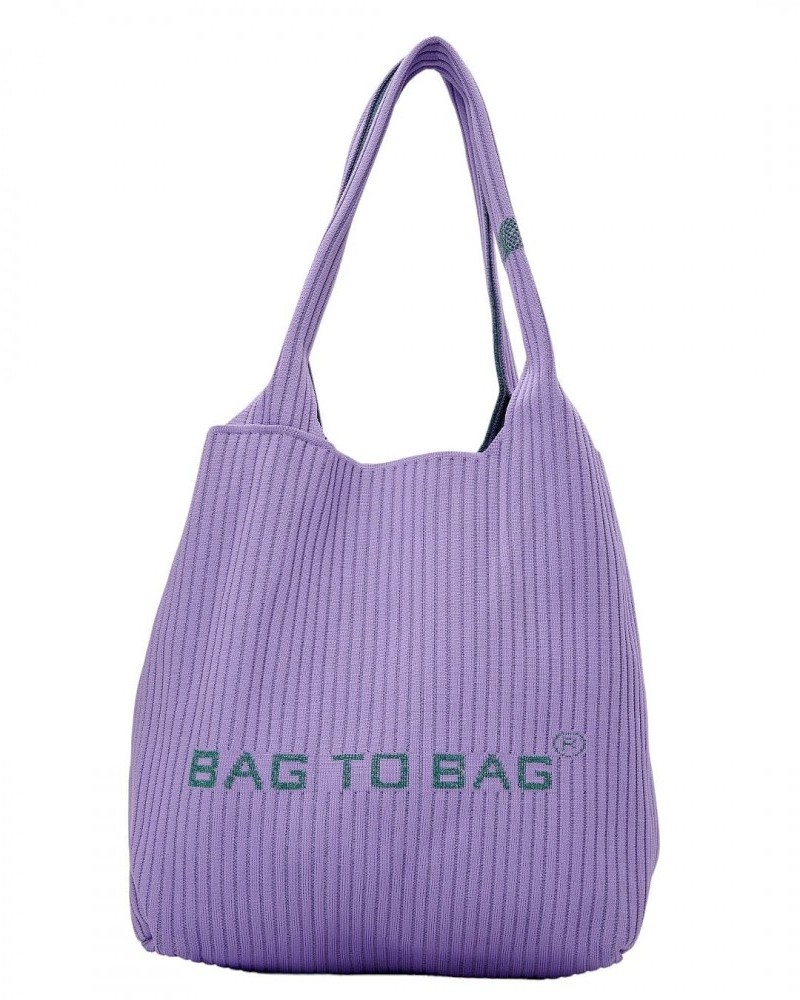 Γυναικεία Τσάντα Υφασμάτινη Χειρός Ή Ώμου BagtoBag -Μωβ- 22420