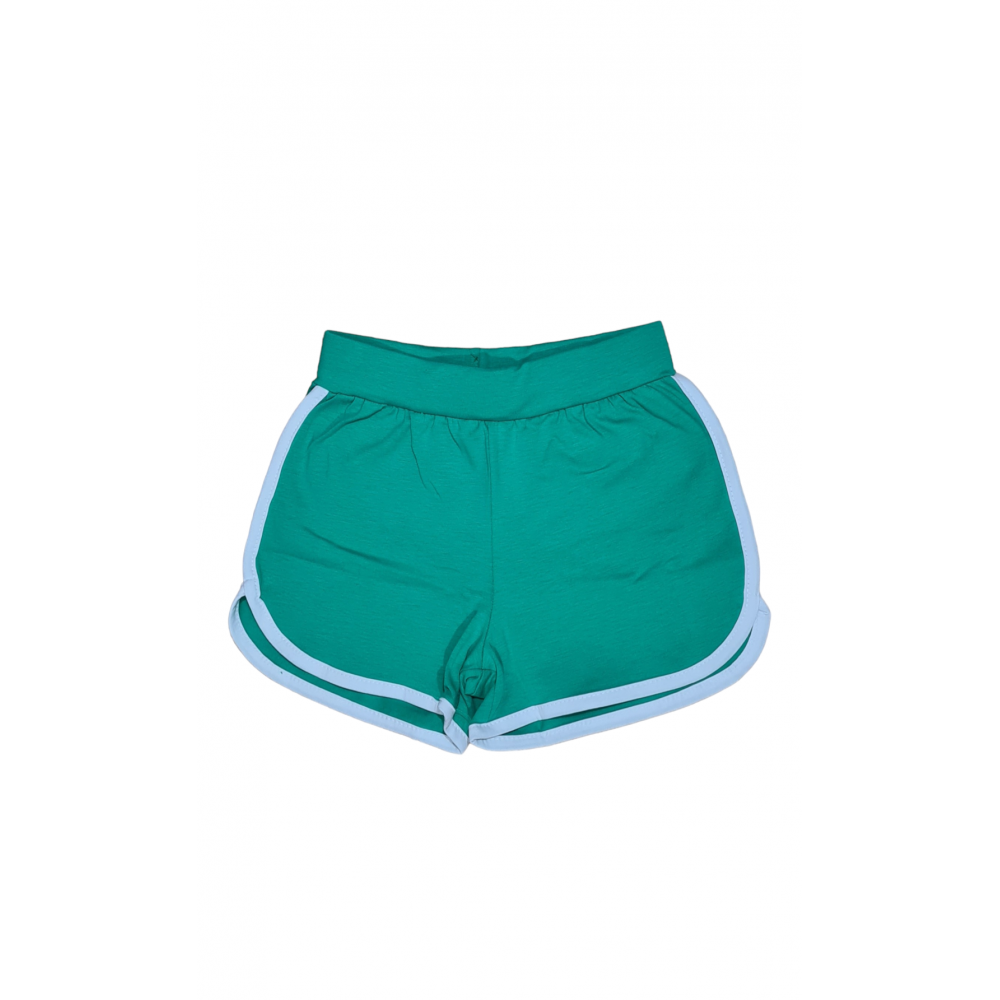 Σετ Top Crop Μπλούζα Τένις Και Shorts Κορίτσι (6-16Ε) -Πράσινο- 22424