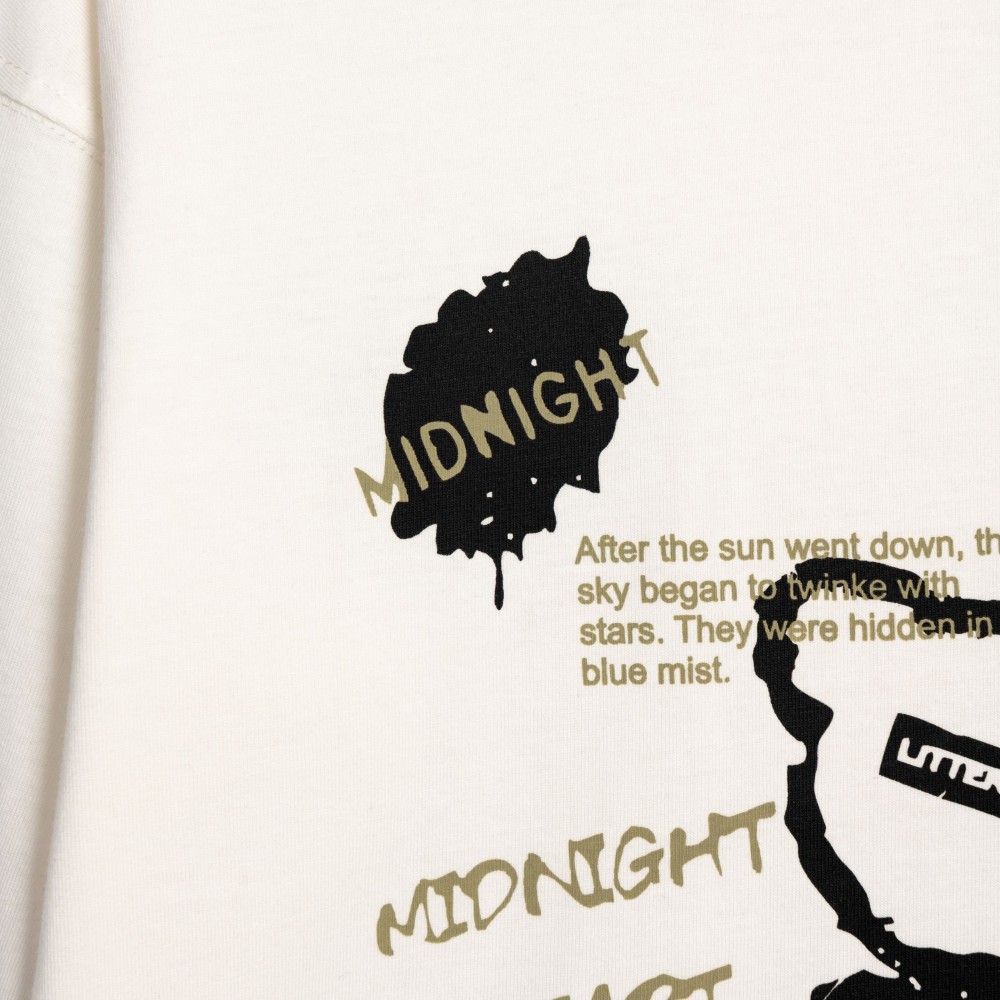 Εφηβική Μπλούζα με Τύπωμα Midnight Bear Αγόρι (6-16) -Εκρού- 226-106115-1