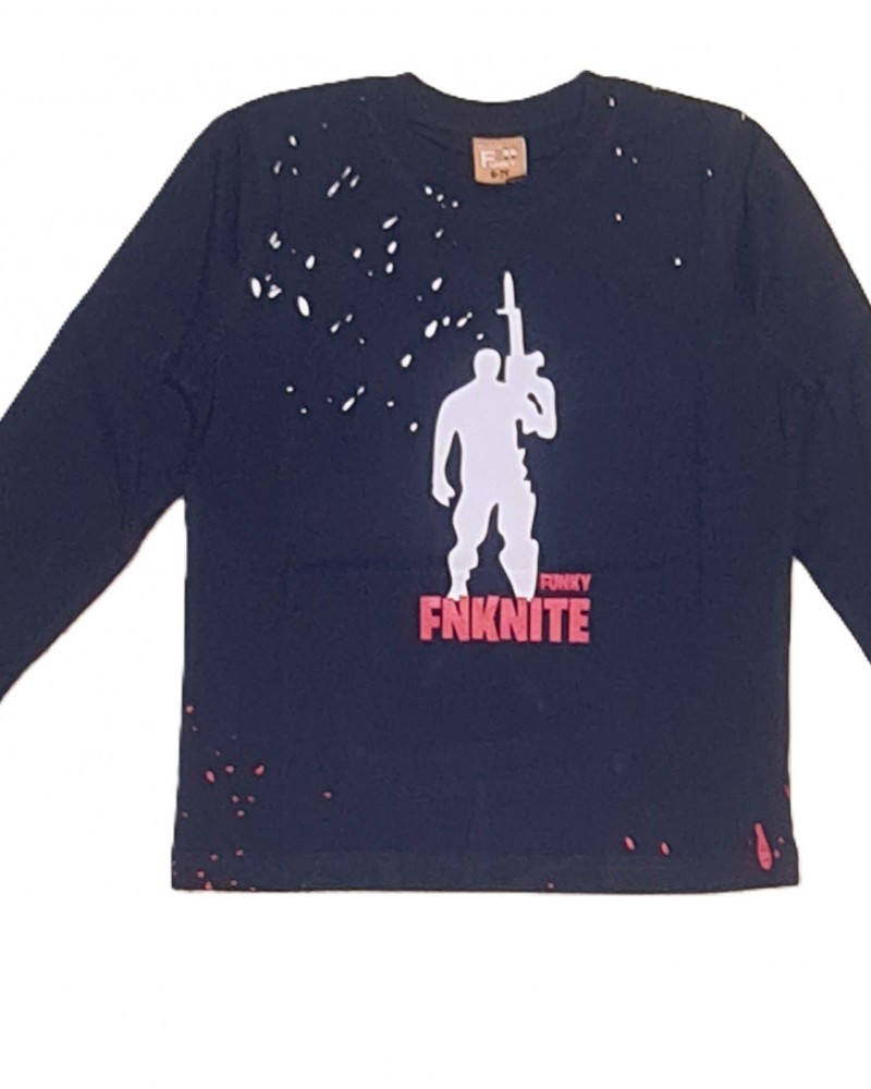 Εφηβική Μπλούζα με Τύπωμα GNKNITE Αγόρι (6-16) -Μπλε- 