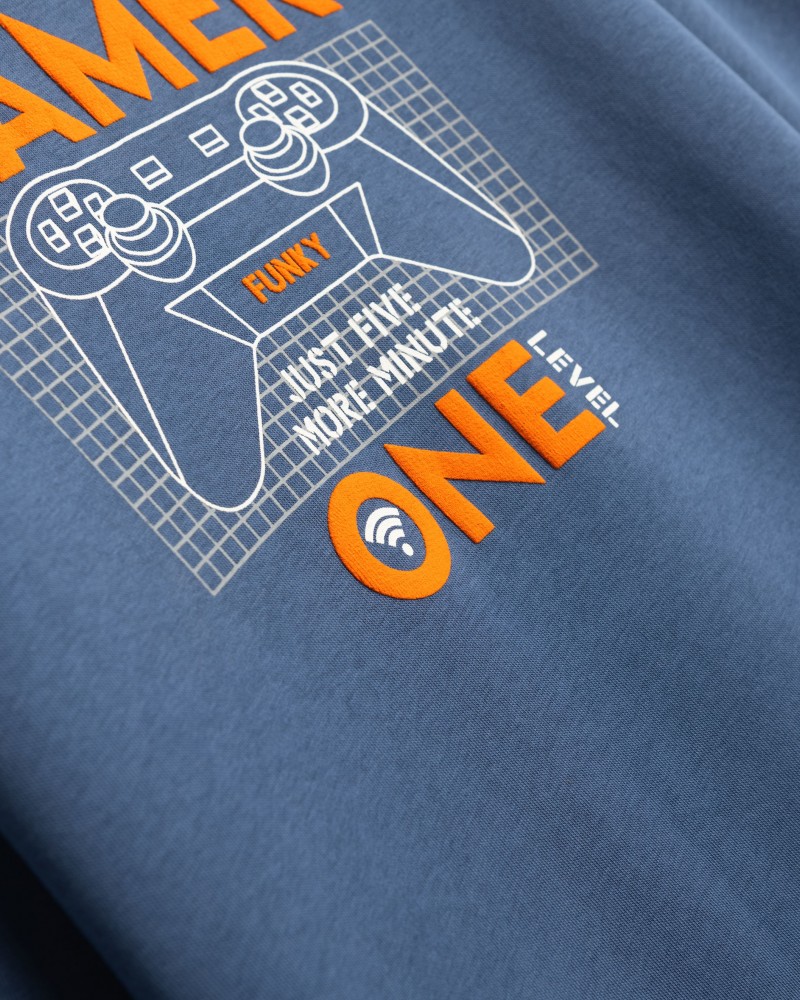 Εφηβικό Σετ Φούτερ Φόρμα με Τύπωμα Gamer One Αγόρι (6-16) -Ραφ- 