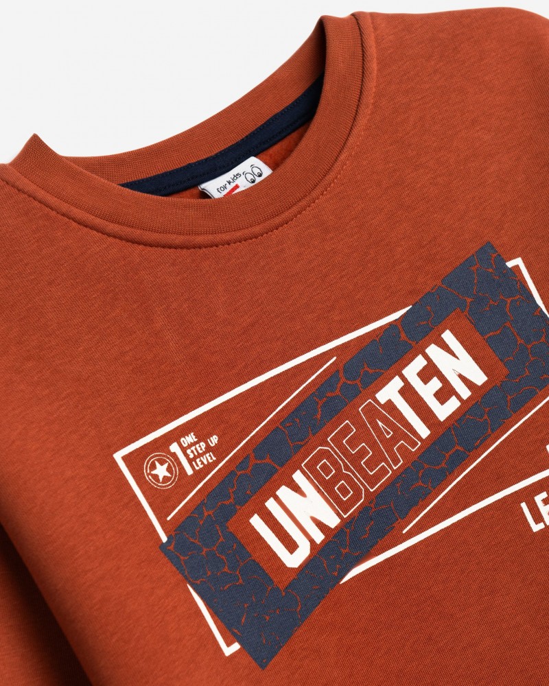 Εφηβικό Σετ Φούτερ Φόρμα Με Τύπωμα Unbeaten Αγόρι (6-16) -Chilli- 