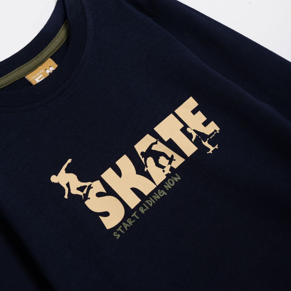 Παιδική Μπλούζα Με Τύπωμα Skate Αγόρι (2-6) -Μπλε- 226-306109-1 Παιδική Μπλούζα Με Τύπωμα Skate Αγόρι (2-6) -Μπλε- 226-306109-1