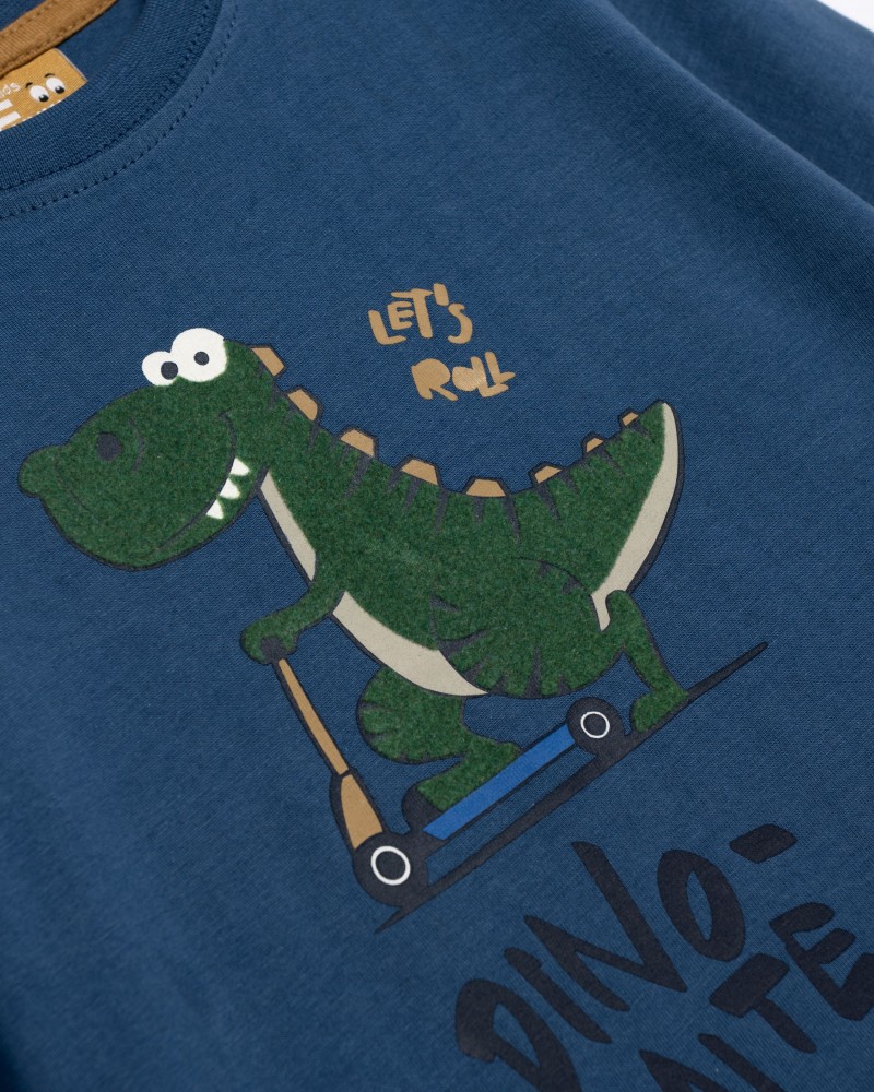 Παιδική Μπλούζα Με Τύπωμα Dino-Mite Αγόρι (2-6) -Ραφ- 