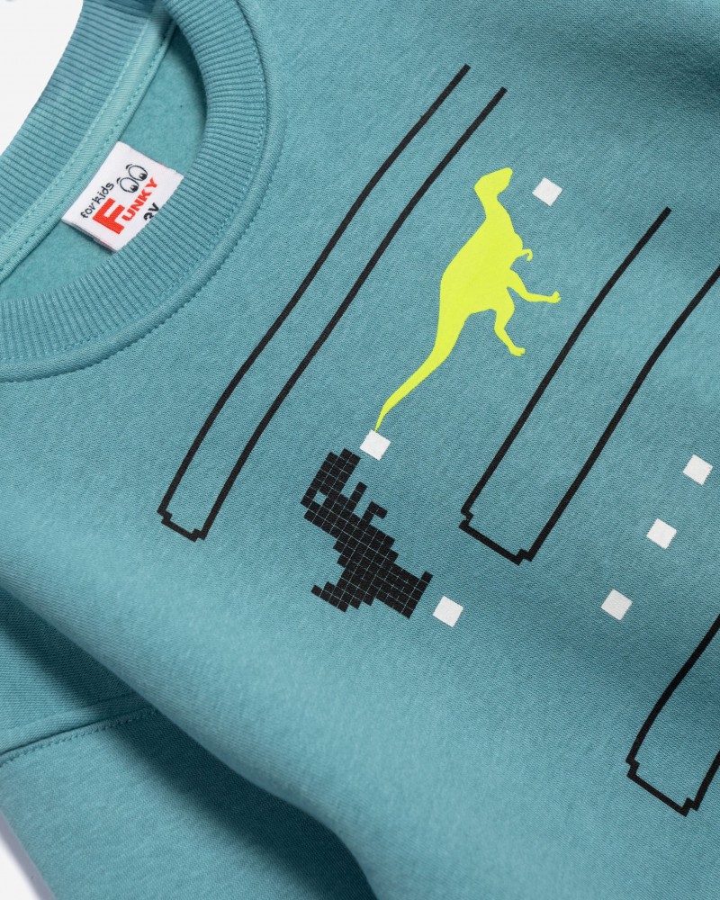 Παιδικό Σετ Φούτερ Φόρμα Εποχής Με Τύπωμα Game Αγόρι (2-6) -Οινοπνευματί-  Παιδικό Σετ Φούτερ Φόρμα Εποχής Με Τύπωμα Game Αγόρι (2-6) -Οινοπνευματί-