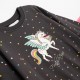 Παιδικό Σετ Φούτερ Με Κολάν και Μπλούζα Unicorn Κορίτσι (2-6) -Ανθρακί- 226-721101-1