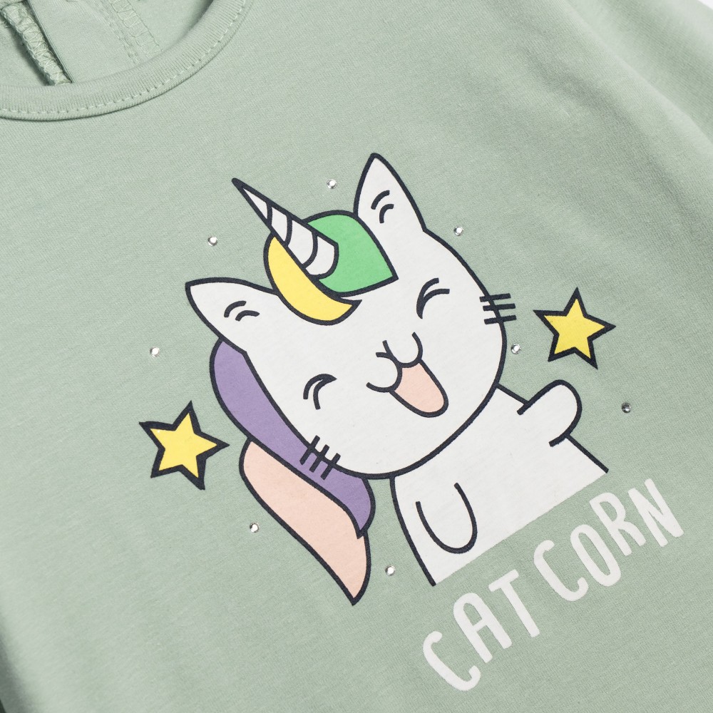 Βρεφικό Σετ Με Κολάν και Μπλούζα Unicorn Γάτα Corn Κορίτσι (6-24Μ) -Φυστικί- 226-921114-1 Βρεφικό Σετ Με Κολάν και Μπλούζα Unicorn Γάτα Corn Κορίτσι (6-24Μ) -Φυστικί- 226-921114-1