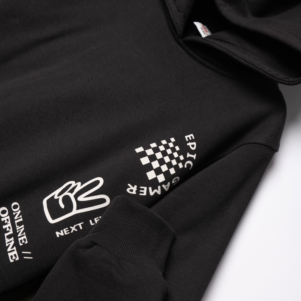 Εφηβικό Σετ Φούτερ Φόρμα Με Κουκούλα Epic Gamer Αγόρι (6-16) -Μαύρο- 