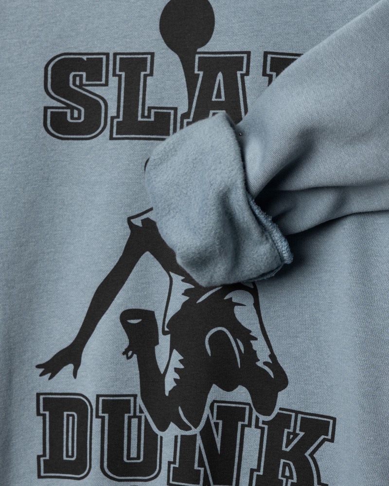 Εφηβικό Σετ Φούτερ Φόρμα Με Τύπωμα Slam Dunk Αγόρι (6-16) -Cloud/Ραφ- 