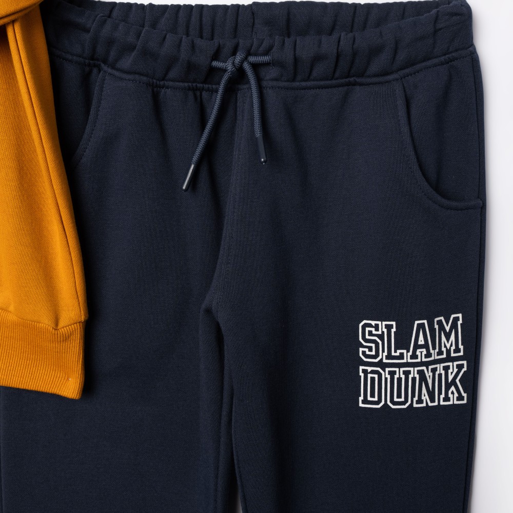Εφηβικό Σετ Φούτερ Φόρμα Με Τύπωμα Slam Dunk Αγόρι (6-16) -Nugget/Χρυσό- 227-117136-2