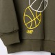 Παιδικό Σετ Φούτερ Φόρμας Με Τύπωμα Basket Jump Αγόρι (2-6) -Χακί- 227-317110-1