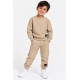 Παιδικό Σετ Φόρμα με Ανάγλυφο Tracksuit για Αγόρι (2-6) -Μπεζ- 227-317155-1