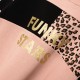Εφηβικό Σετ Φούτερ Φόρμα με Animal Print και Τύπωμα Stars Κορίτσι (6-16) -Ροζ- 227-517139-1