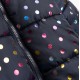 Παιδικό Μπουφάν Colorful Dots με Κουκούλα και Πολύχρωμα Μεταλλιζέ Πουά Κονφετί για Κορίτσι (1-6) -Μπλε- 227-718107-1