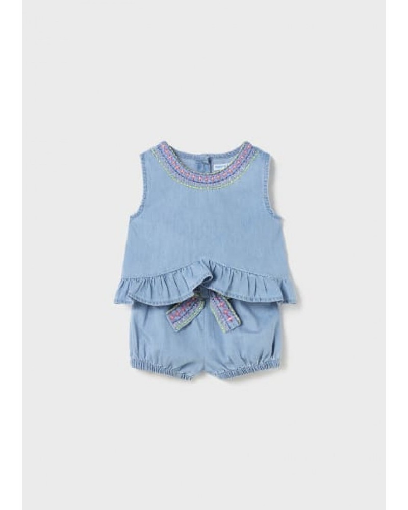Βρεφικό Casual Σετ 2 Τεμάχια, Jean Baby Κορίτσι -Τζιν- 23-01275-005