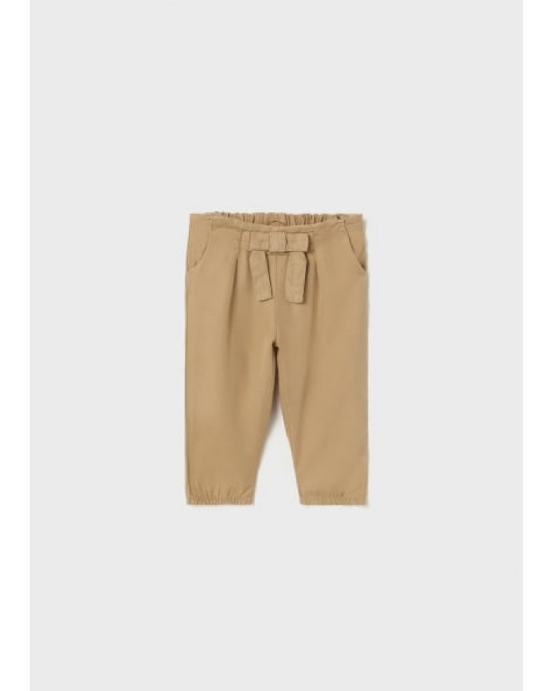 Βρεφικό Παντελόνι Μακρύ Baggy από TENCEL™ Lyocell Baby Κορίτσι -Ώχρα- 23-01516-080