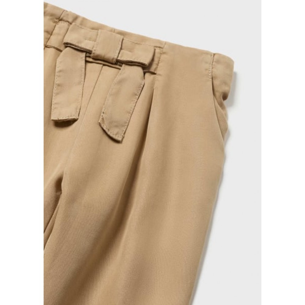 Βρεφικό Παντελόνι Μακρύ Baggy από TENCEL™ Lyocell Baby Κορίτσι -Ώχρα- 23-01516-080