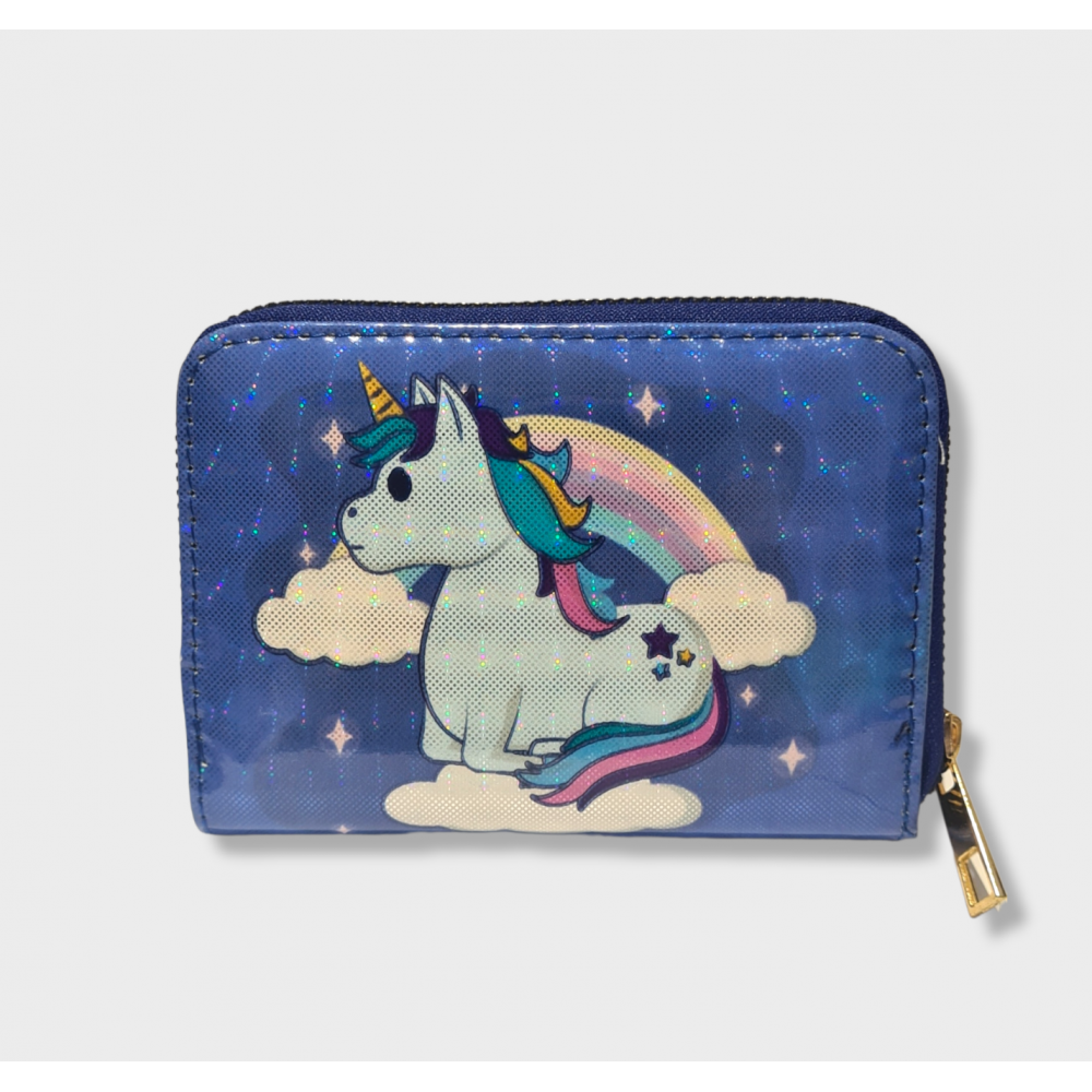 Παιδικό Πορτοφόλι Unicorn Κορίτσι -Μπλε- 23-1027-23