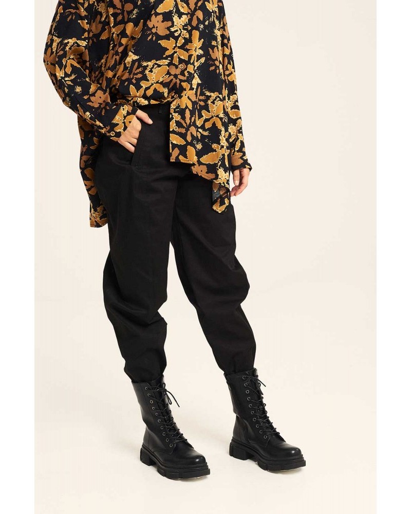 Παντελόνι Μακρύ Σε Άνετη Γραμμή -Μαύρο- 23-24-202