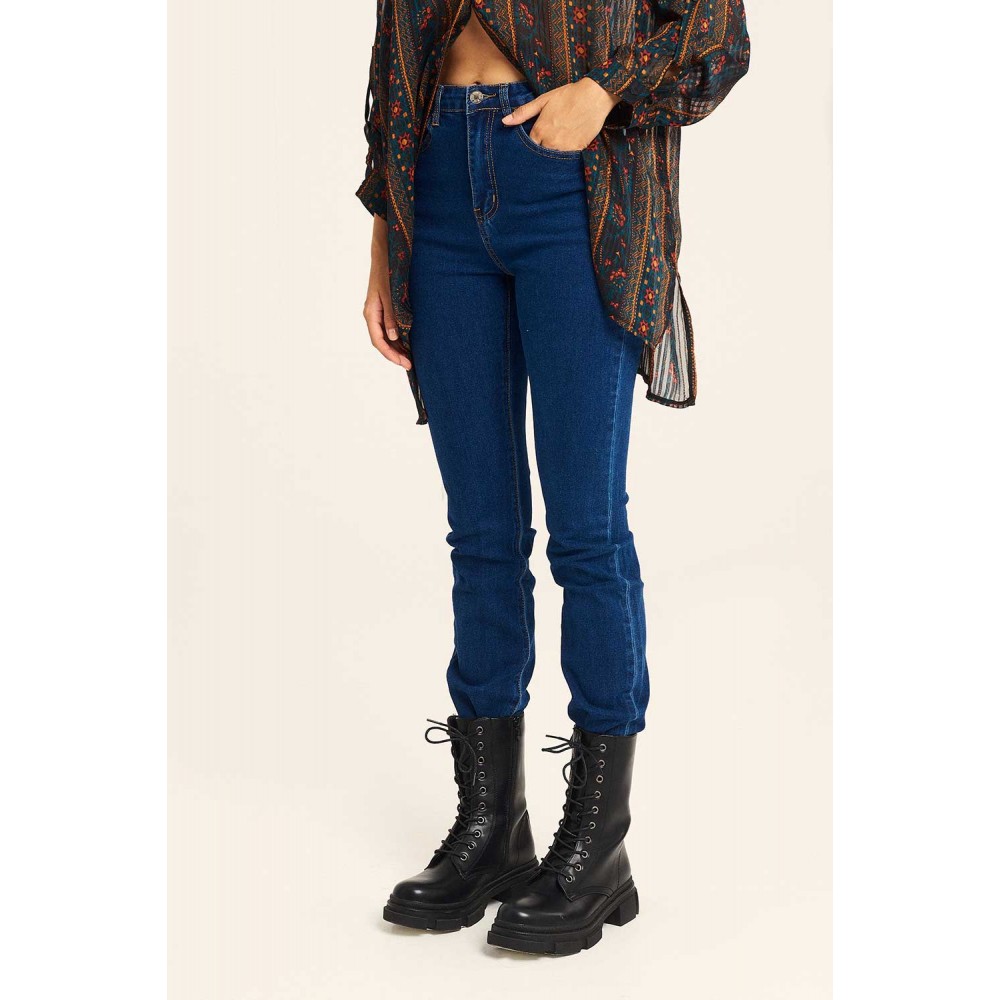 Παντελόνι Τζιν Ψηλόμεσο SKinny Denim -Μπλε- 23-24-205A Παντελόνι Τζιν Ψηλόμεσο SKinny Denim -Μπλε- 23-24-205A