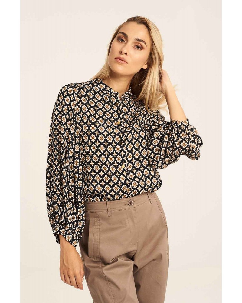 Πουκάμισο με Εμπριμέ Μοτίβο -Εμπριμέ- 23-24-304