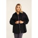 Jacket Καπιτονέ με Κουμπιά -Μαύρο- 23-24-603