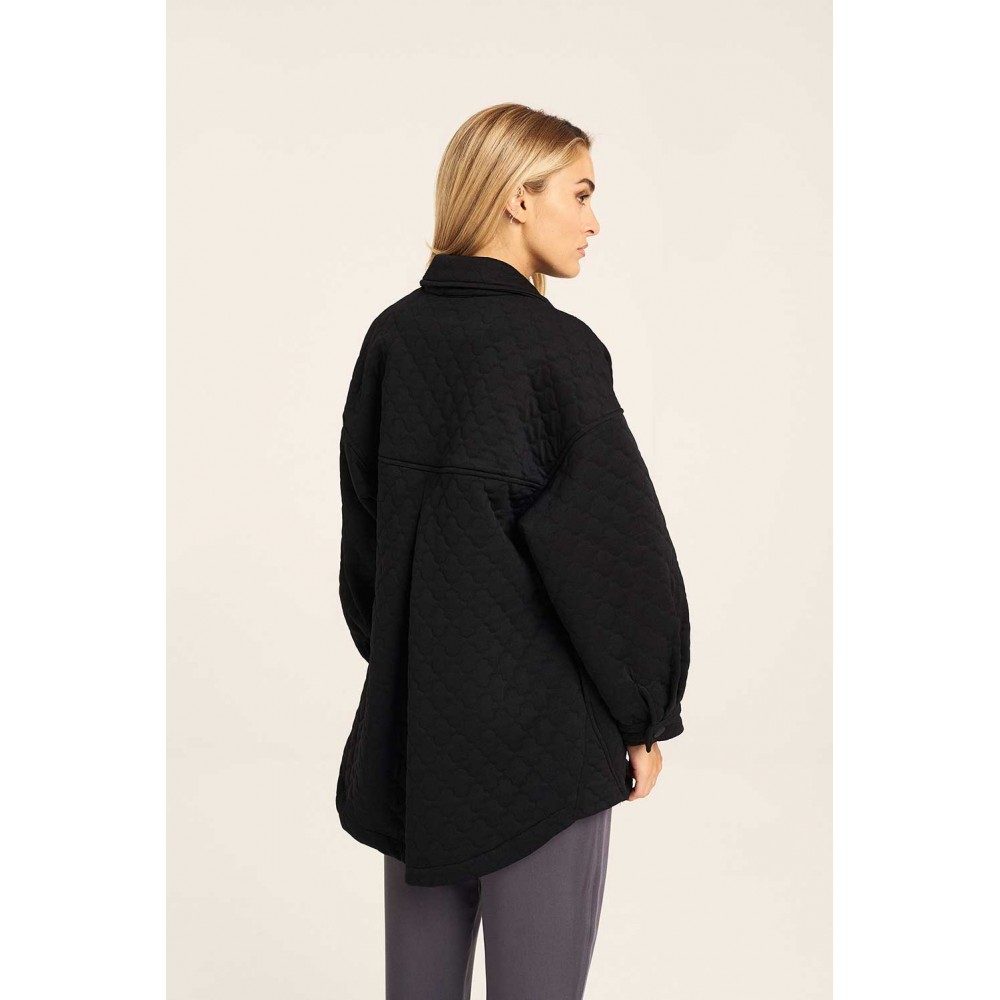 Jacket Καπιτονέ με Κουμπιά -Μαύρο- 23-24-603 Jacket Καπιτονέ με Κουμπιά -Μαύρο- 23-24-603