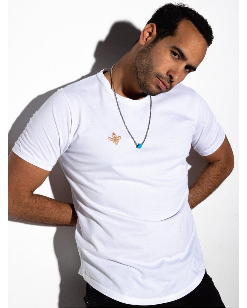 T-shirt Gold Embroidered Tee Magicbee -Λευκό/White- 2305