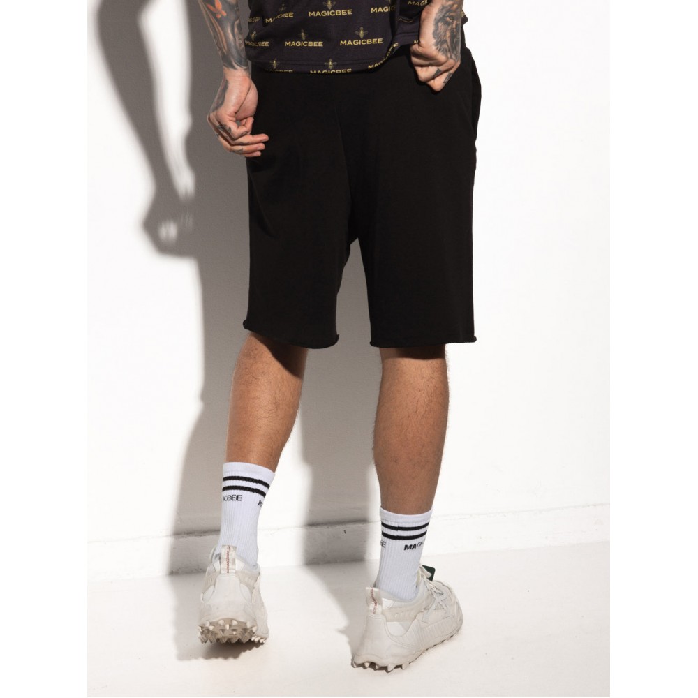 Βερμούδα Gold Embroidered Shorts Magicbee -Μαύρο/Black- 2350 Βερμούδα Gold Embroidered Shorts Magicbee -Μαύρο/Black- 2350