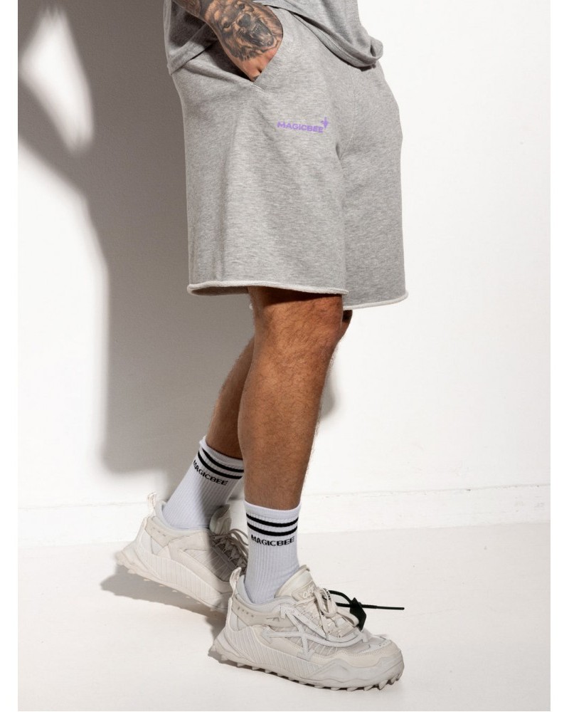 Βερμούδα Shorts Printed Logo Tape Magicbee -Γκρι/Grey- 2351
